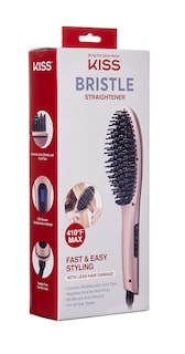 Foto 4 | Foto 4 | Cepillo Alisador De Pelo Kiss Bristle Straightener Heat Pink - Venta Internacional.