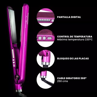 Foto 3 | Foto 3 | Alaciadora Timco Tit230p Profesional Digital Placas De Tinanio Rosa
