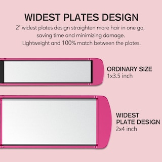 Foto 3 | Foto 3 | Plancha De Pelo Plant Iron Terviiix, Plato De Cerámica De 5 Cm, Color Rosa - Venta Internacional.
