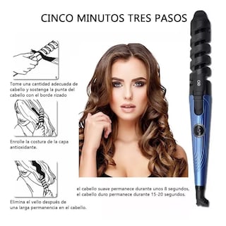 Foto 3 | Foto 3 | Kit De Plancha Alaciadora 450° +tenaza Rizadora Cabello Pelo Eo Safe Imports Esi-11615-1 Azul