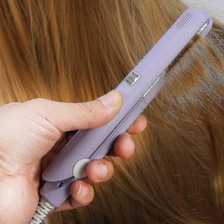 Foto 2 | Foto 2 | Plancha De Pelo Huoguo 2 En 1 De Cerámica Con Turmalina Mini Rosa - Venta Internacional.