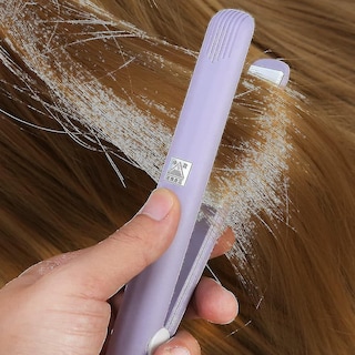 Foto 3 | Foto 3 | Plancha De Pelo Huoguo 2 En 1 De Cerámica Con Turmalina Mini Rosa - Venta Internacional.