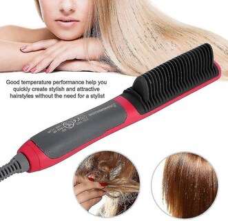 Foto 3 | Foto 3 | Cepillo Alisador De Pelo Huoguo Professional Ceramic 2 En 1 - Venta Internacional.