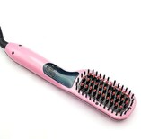 Alisador De Pelo Huoguo Cepillo De Cerámica Con Pantalla Lcd Color Rosa - Venta Internacional.