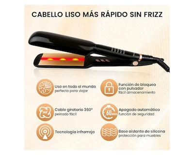 Foto 3 | Foto 3 | Plancha Alaciadora Esyest Pro Cerámica – Temperatura Ajustable