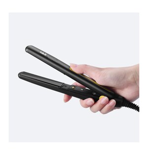 Foto 4 | Foto 4 | Mini Plancha De Pelo De Portátil Con Rizos Profesional 2en 1 Negro Amarillo