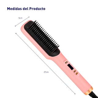 Foto 3 | Foto 3 | Cepillo Alisador Para Cabello Calentamiento Rápido Con Clips Y Liga Incluidos (rosa) Bluelander