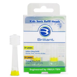 Foto 1 | Foto 1 | Cabezal de Repuesto Ultrasuaves para Cepillo de Dientes Sónico Brilliant Oral Care Kids 2 Piezas - Venta Internacional