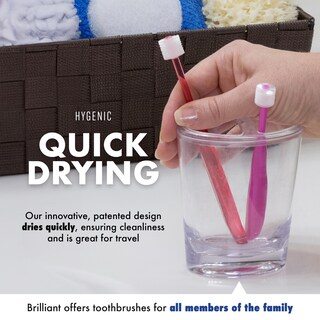 Foto 6 | Foto 6 | Cepillo De Dientes Brilliant Oral Care Baby Soft Bristles 0-2 Años Paquete De 3 - Venta Internacional.