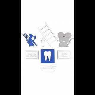Foto 3 | Foto 3 | Nandos El Detalle Perfecto Puerta Mágica Grande Para El Ratón De Los Dientes, Azul Rey