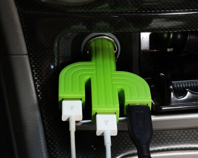 Foto 3 | Foto 3 | Adaptador Kikkerland USB con 3 Puertos para Auto Diseño de Cactus Us132