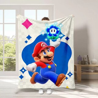 Foto 2 | Foto 2 | Manta Sanmu De Franela Suave Con Forma De Anime Mario Flower 300 G