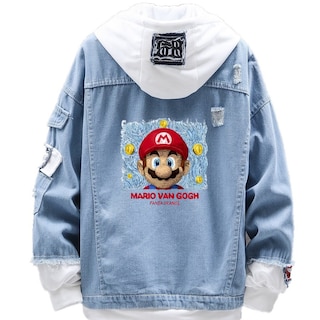 Foto 1 | Foto 1 | Chaqueta Vaquera Sanmu Anime Digital Print Super Mario