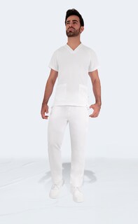 Foto 5 | Foto 5 | Conjunto Quirúrgico Antifluidos Corte Recto Hombre Blanco Sea Brazil