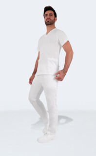 Foto 4 | Foto 4 | Conjunto Quirúrgico Antifluidos Corte Recto Hombre Blanco Sea Brazil