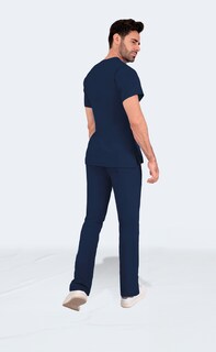 Foto 6 | Foto 6 | Conjunto Quirúrgico Antifluidos Corte Recto Hombre Azul Marino Sea Brazil