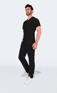 Foto 4 | Foto 4 | Conjunto Quirúrgico Antifluidos Corte Recto Hombre Negro Sea Brazil