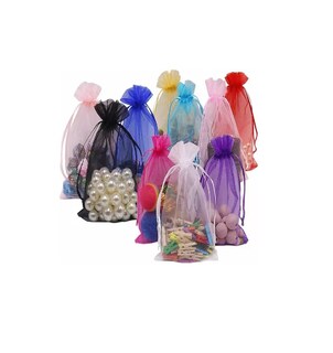Foto 4 | Foto 4 | Lote De 100 Bolsa De Regalo De Organza 10*15 Cm BELUG Colores