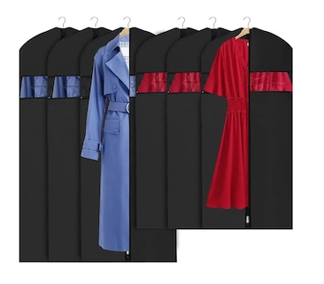 Foto 2 | Foto 2 | Fundas Para Ropa 60x100 Porta Trajes Con Perchero Negro Negro