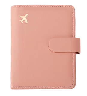 Foto 1 | Foto 1 | Porta Pasaporte Familiar Documentos Funda Protectora Viaje Rosa