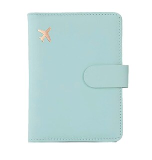 Foto 1 | Foto 1 | Portapasaporte Familiar - Documentos Funda Protectora Viaje color Azul/Verde