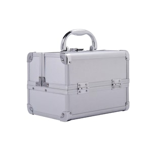 Foto 1 | Foto 1 | Neceser Maletín Metálico Reforzado Cosmetiquera Profesional Eo Safe Imports Esi-15558 Plata