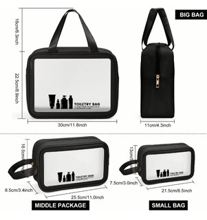 Foto 3 | Foto 3 | Estuches Xtellar De Maquillaje Bolsa Cosmetiquera Set 3 Neceser