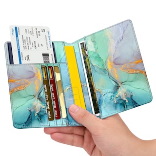 Foto 2 | Foto 2 | Funda Para Pasaporte Fintie Slim, Cartera De Viaje Con Bloqueo Rfid - Venta Internacional.