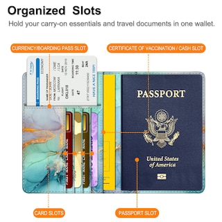Foto 3 | Foto 3 | Funda Para Pasaporte Fintie Slim, Cartera De Viaje Con Bloqueo Rfid - Venta Internacional.