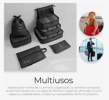 Foto 4 | Foto 4 | Organizadores De Maletas Para Viaje Impermeable Set 8 Piezas