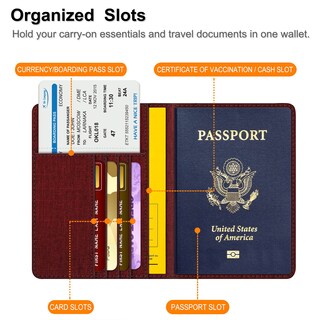 Foto 3 | Foto 3 | Cartera De Viaje Fintie Con Bloqueo Rfid Con Soporte Para Pasaporte - Venta Internacional.