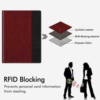 Foto 7 | Foto 7 | Cartera De Viaje Fintie Con Bloqueo Rfid Con Soporte Para Pasaporte - Venta Internacional.