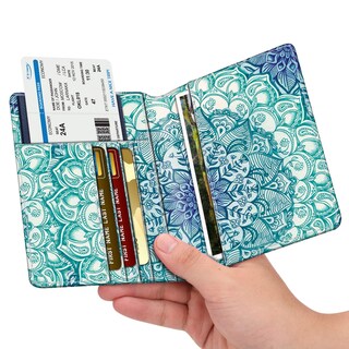 Foto 2 | Foto 2 | Funda Para Pasaporte Fintie Slim, Cartera De Viaje Con Bloqueo Rfid - Venta Internacional.