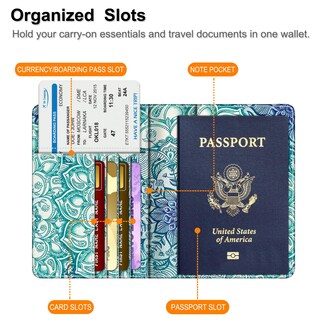 Foto 3 | Foto 3 | Funda Para Pasaporte Fintie Slim, Cartera De Viaje Con Bloqueo Rfid - Venta Internacional.