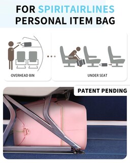 Foto 2 | Foto 2 | Bolsa De Viaje Wandf Para Spirit Airlines De 45 X 35 X 20 Cm Con Bolsillo Húmedo - Venta Internacional.