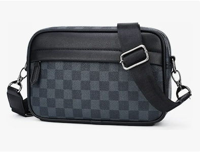 Foto 1 | Foto 1 | Bandolera De Cuero De Los Hombres Crossbody Bolso De Hombro