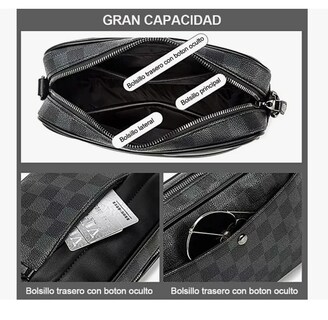 Foto 3 | Foto 3 | Bandolera De Cuero De Los Hombres Crossbody Bolso De Hombro