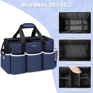 Foto 3 | Foto 3 | Bolsa De Limpieza Ytonet  Portátil  Con Separadores  Color Azul  15 X 20 X 25 Cm - Venta Internacional.