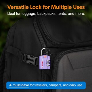 Foto 5 | Foto 5 | Luggage Lock Forge Aprobado Por La Tsa, Paquete De 2 Unidades, Color Morado, Tamaño Pequeño - Venta Internacional.