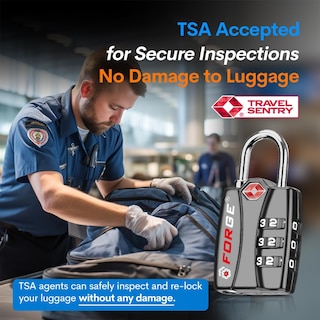 Foto 2 | Foto 2 | Indicador De Alerta Abierto Lock Forge Con Combinación De Equipaje De La Tsa, Paquete De 4 Unidades - Venta Internacional.