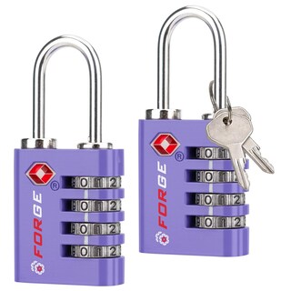 Foto 1 | Foto 1 | Luggage Lock Forge De Doble Apertura Aprobado Por La Tsa (morado, Paquete De 2) - Venta Internacional.