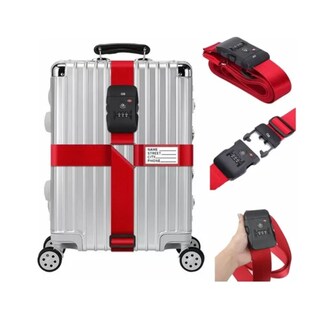 Foto 2 | Foto 2 | Cinturón Ajustable Para Equipaje Viaje Tsa correas Cruzadas Eo Safe Imports Esi-20037 Rojo