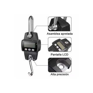 Foto 2 | Foto 2 | Báscula Industrial Lcd Digital Portátil para Colgar Eo Safe Imports Esi-8123 Negro