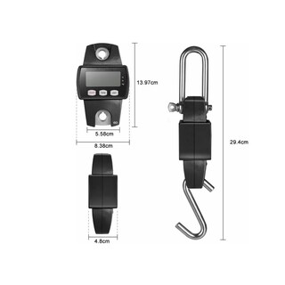 Foto 3 | Foto 3 | Báscula Industrial Lcd Digital Portátil para Colgar Eo Safe Imports Esi-8123 Negro
