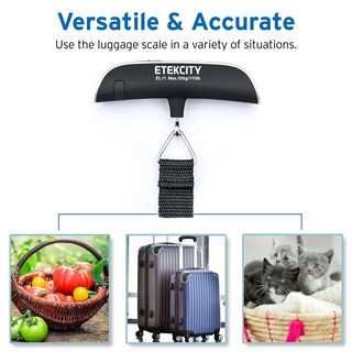 Foto 6 | Foto 6 | Báscula De Equipaje Etekcity Travel Digital De 50 Kg Con Temperatura, Paquete De 2 - Venta Internacional.