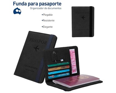 Foto 2 | Foto 2 | Porta Pasaporte Bluelander color Negro