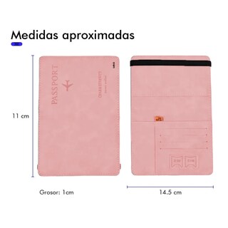 Foto 3 | Foto 3 | Porta Pasaporte Documentos Funda Protectora Lab.g Rosa