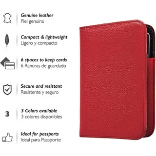 Foto 2 | Foto 2 | Vedicci Porta Pasaporte Para Viaje Color Rojo