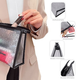 Foto 3 | Foto 3 | Bolsa Organizadora de Cosméticos Negra de Plástico
