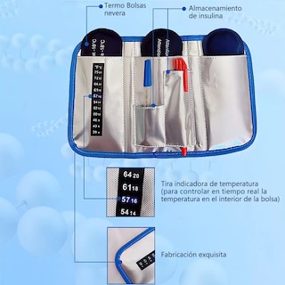 Foto 4 | Foto 4 | Bolsa De Refrigeración Para Insulina Eo Safe Imports Esi-15090 Azul